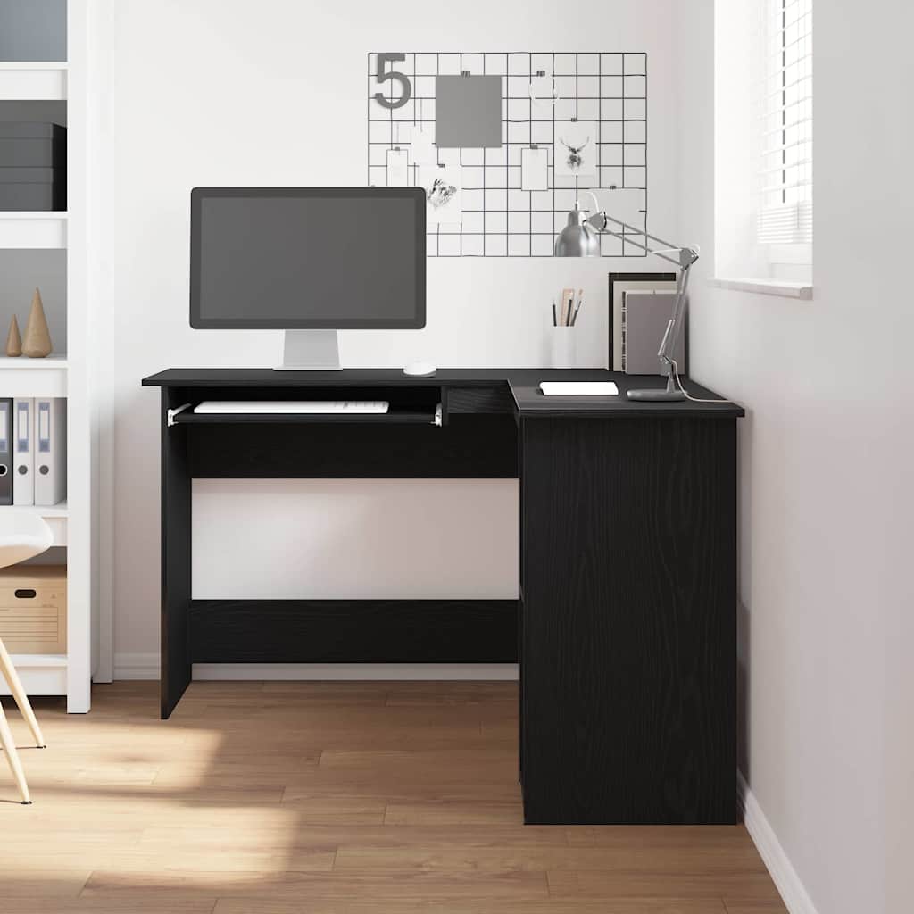 vidaXL Hoekbureau L-vormig 120x140x75 cm bewerkt hout wit