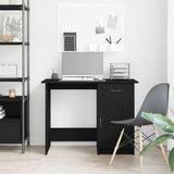 vidaXL Bureau 100x50x76 cm bewerkt hout wit