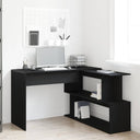 vidaXL Hoekbureau 200x50x76 cm bewerkt hout wit