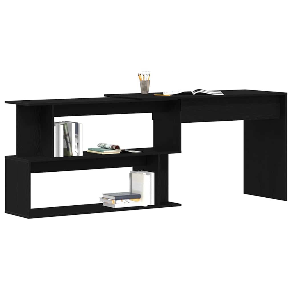 vidaXL Hoekbureau 200x50x76 cm bewerkt hout wit