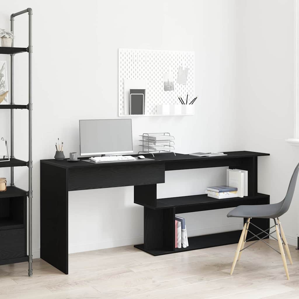 vidaXL Hoekbureau 200x50x76 cm bewerkt hout wit