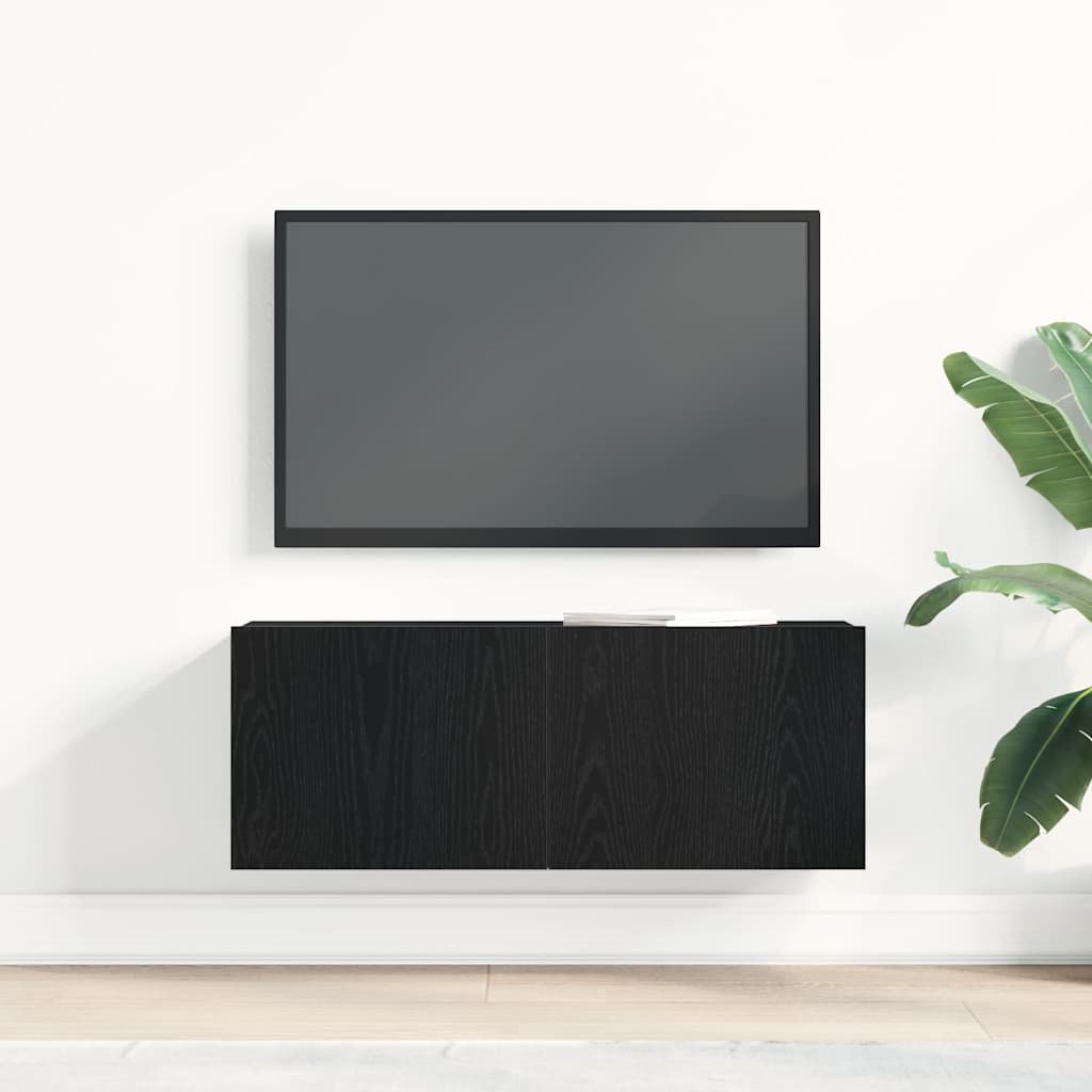 vidaXL Tv-meubels 2 st 80x30x30 cm bewerkt hout wit