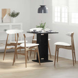 vidaXL Bistrotafel 60x60x75 cm bewerkt hout wit