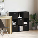 vidaXL Boekenkast 90x30x90 cm bewerkt hout wit