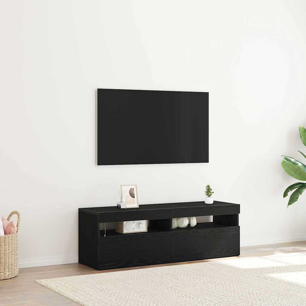 vidaXL Tv-meubel met LED-verlichting 120x35x40 cm wit