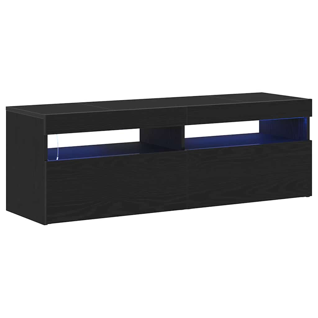 vidaXL Tv-meubel met LED-verlichting 120x35x40 cm wit