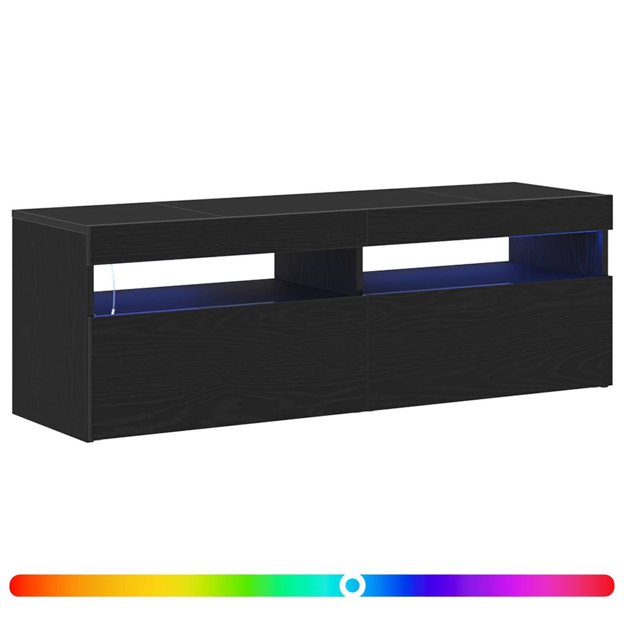 vidaXL Tv-meubel met LED-verlichting 120x35x40 cm wit