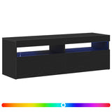 vidaXL Tv-meubel met LED-verlichting 120x35x40 cm wit