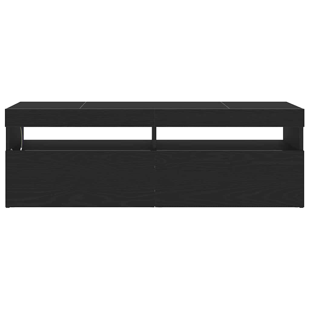 vidaXL Tv-meubel met LED-verlichting 120x35x40 cm wit