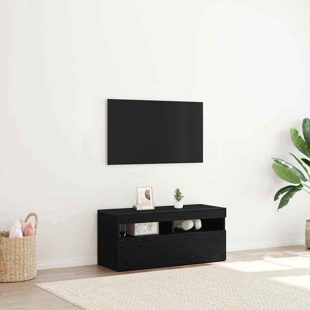 vidaXL Tv-meubel met LED-verlichting 120x35x40 cm wit