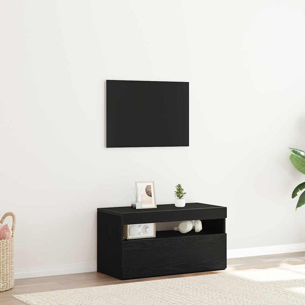 vidaXL Tv-meubel met LED-verlichting 120x35x40 cm wit