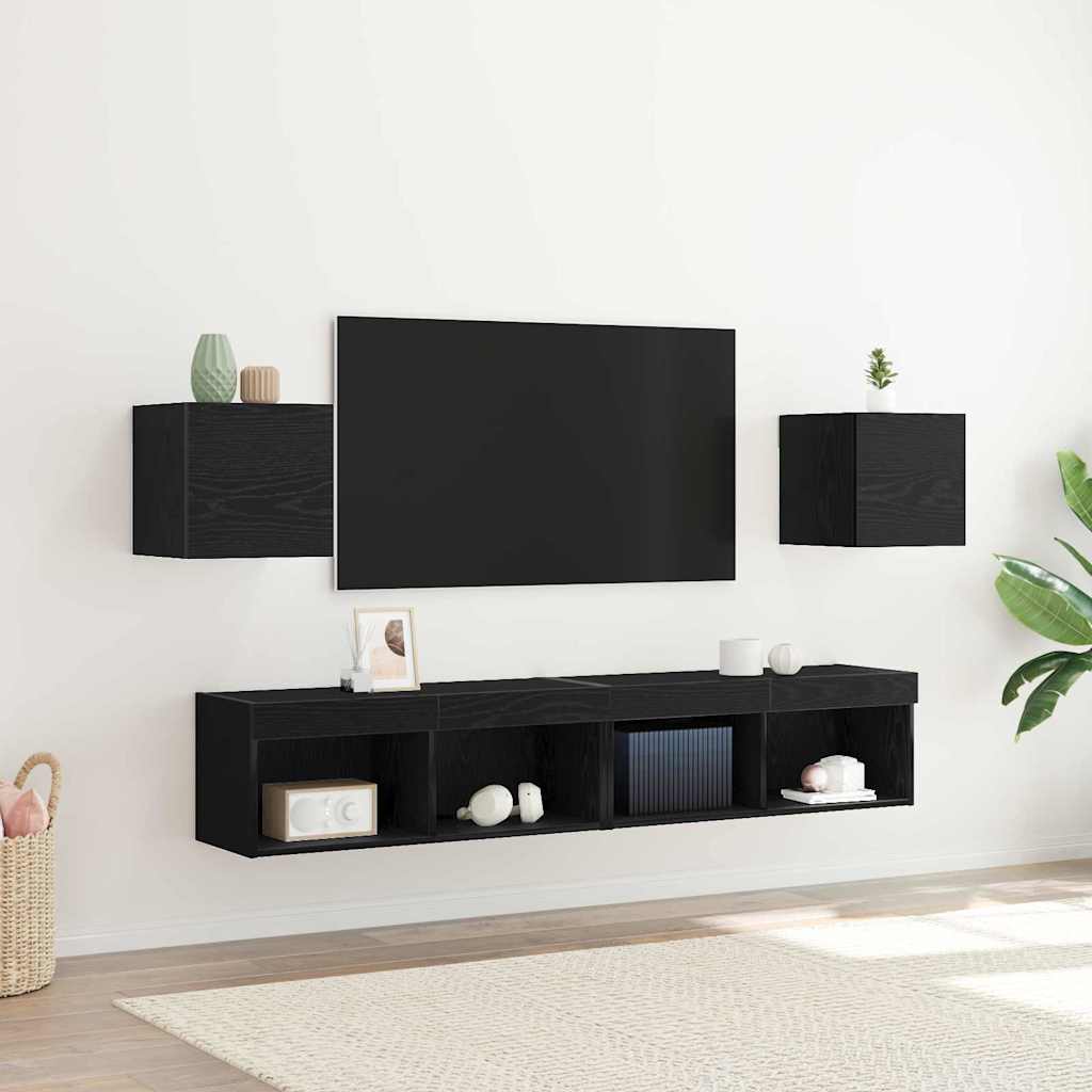 vidaXL TV Kast Oudhout 30,5 x 30 x 30 cm Bewerkt hout