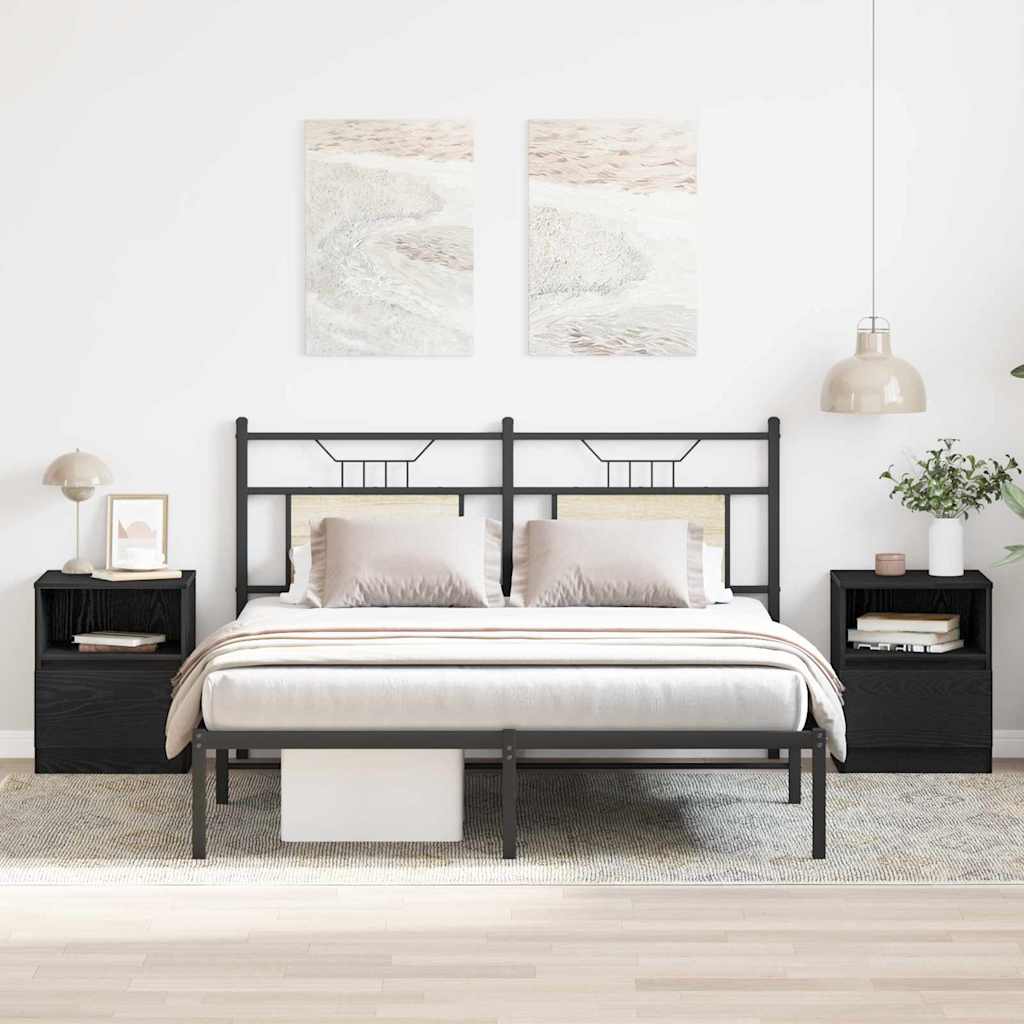 vidaXL Nightstand 40x40x50 cm engineered wood white