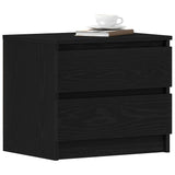 vidaXL Nachtkastje 50x39x43,5 cm bewerkt hout wit