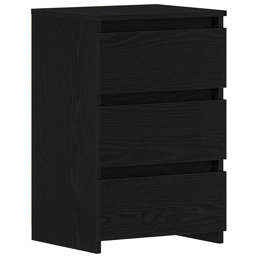 vidaXL Nachtkastje 40x35x62,5 cm bewerkt hout wit