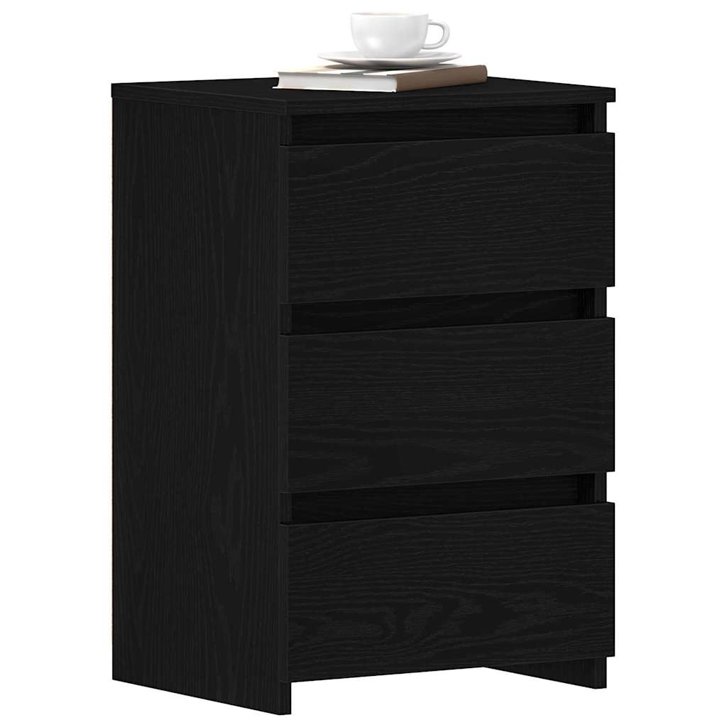 vidaXL Nachtkastje 40x35x62,5 cm bewerkt hout wit