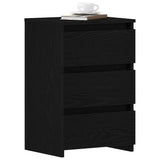vidaXL Nachtkastje 40x35x62,5 cm bewerkt hout wit