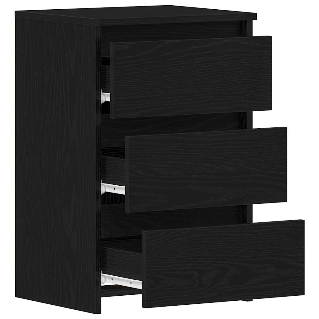 vidaXL Nachtkastje 40x35x62,5 cm bewerkt hout wit
