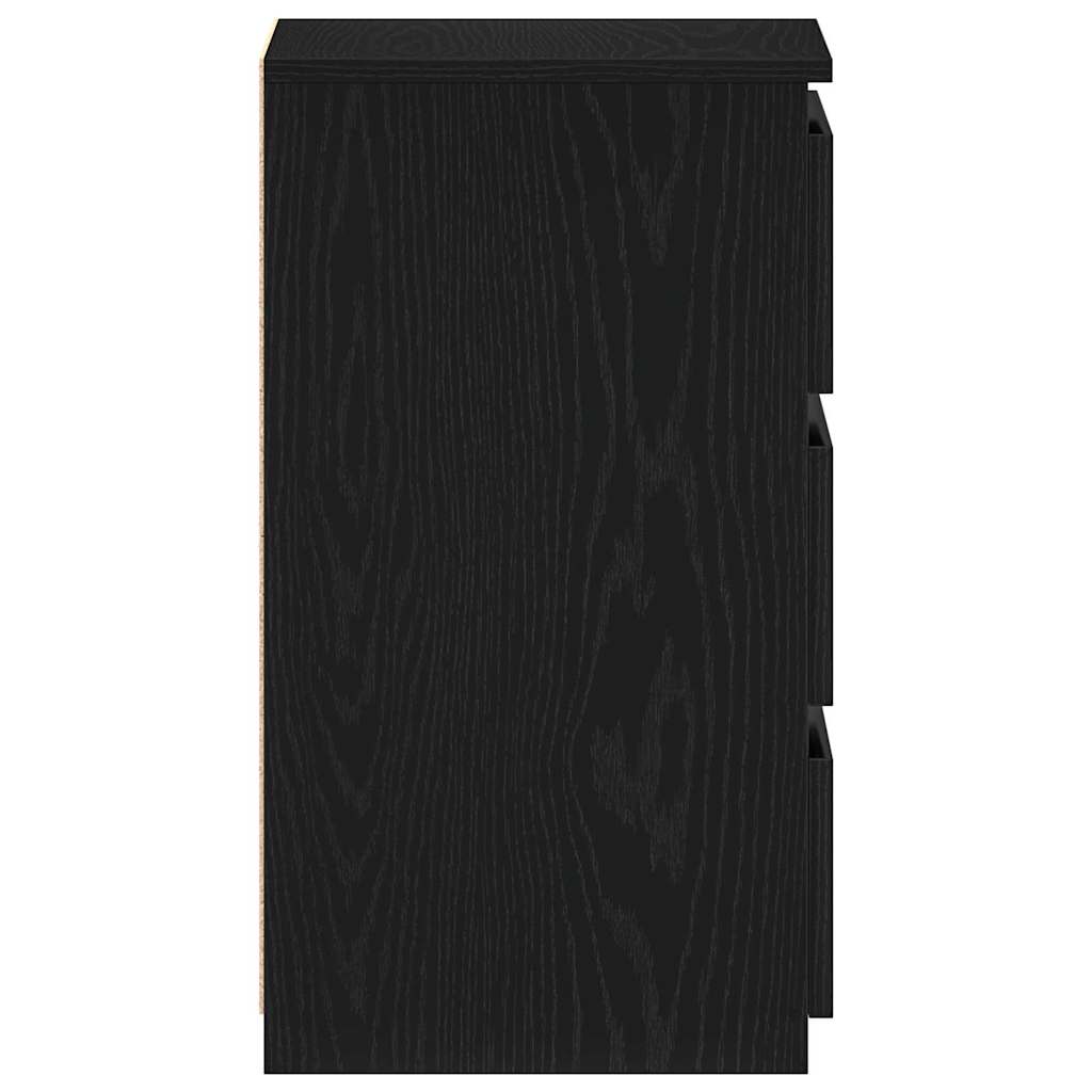 vidaXL Nachtkastje 40x35x62,5 cm bewerkt hout wit