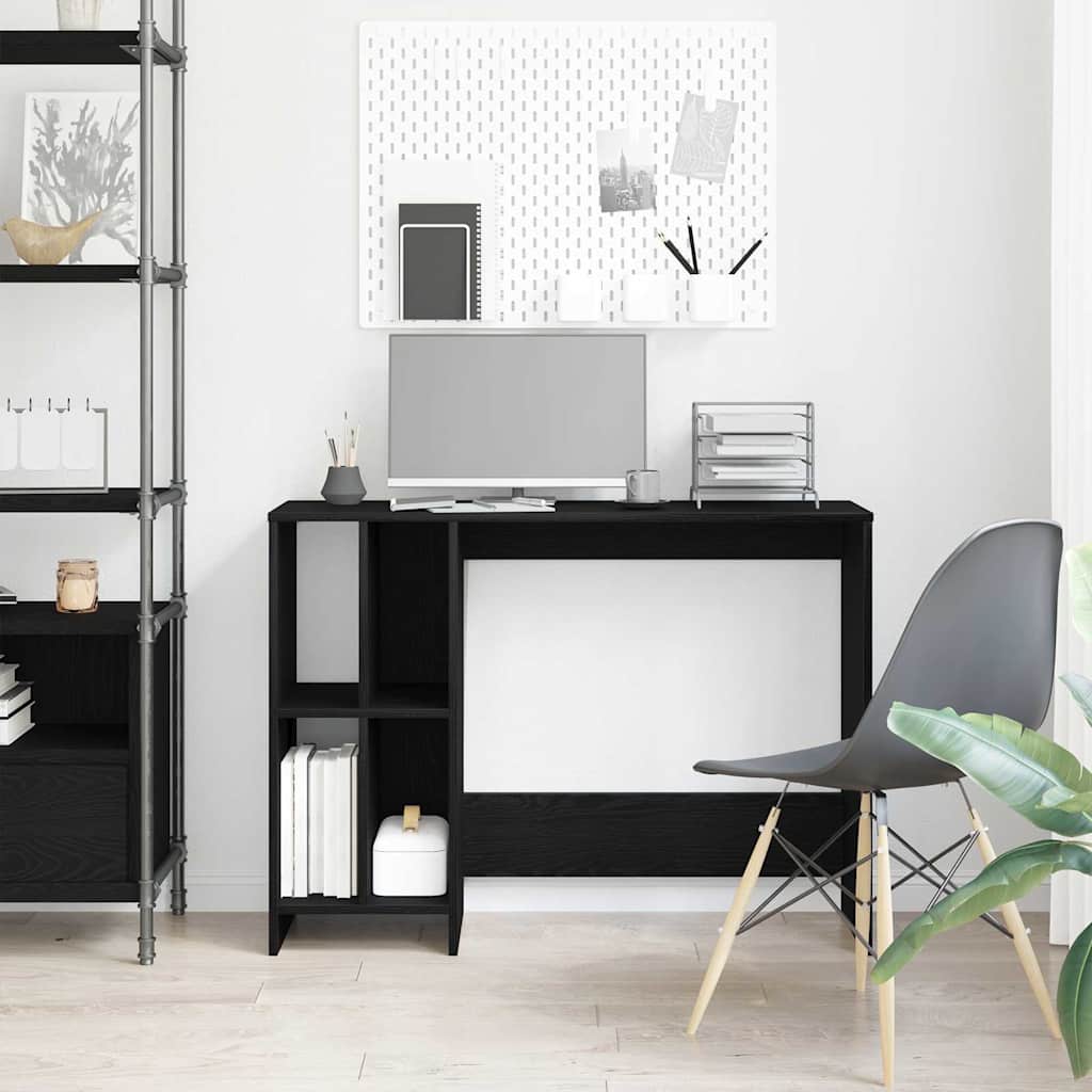 vidaXL Bureau 102,5x35x75 cm bewerkt hout wit