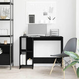 vidaXL Bureau 102,5x35x75 cm bewerkt hout wit