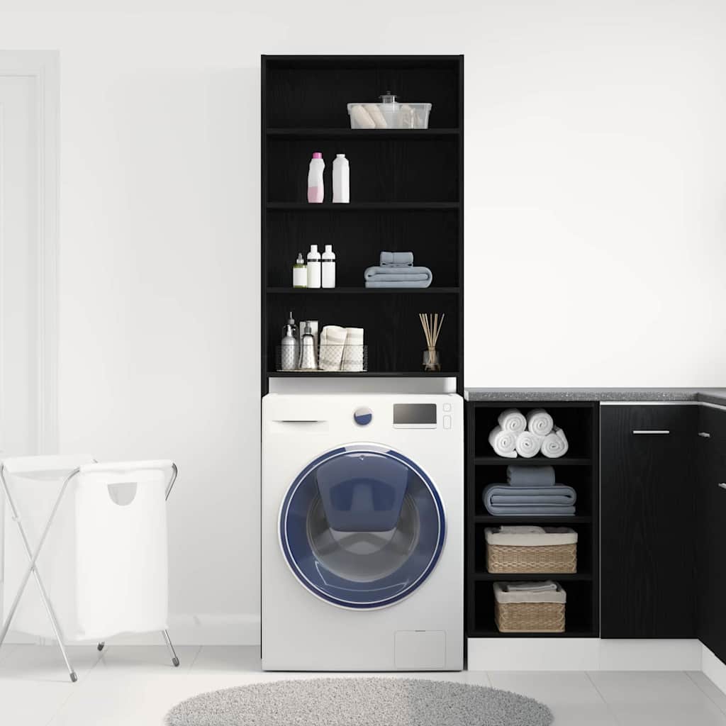vidaXL Wasmachinekast 64x24x190 cm wit