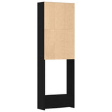 vidaXL Wasmachinekast 64x24x190 cm wit