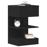 vidaXL Nachtkastje 40x35x65 cm bewerkt hout wit