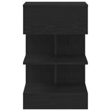 vidaXL Nachtkastje 40x35x65 cm bewerkt hout wit