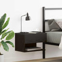 vidaXL Wall-Mounted Bedside Table White
