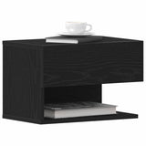 vidaXL Wall-Mounted Bedside Table White
