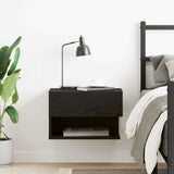 vidaXL Wall-Mounted Bedside Table White
