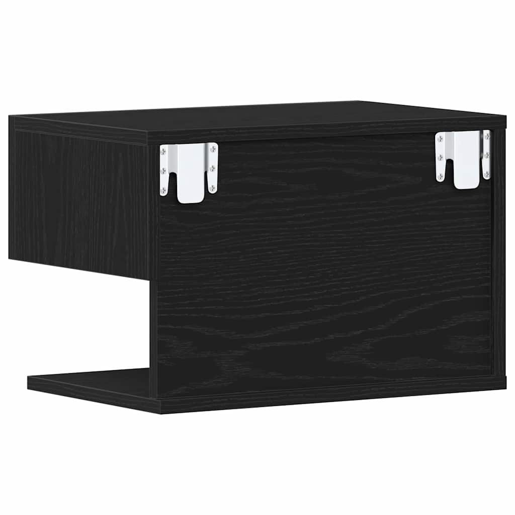 vidaXL Wall-Mounted Bedside Table White