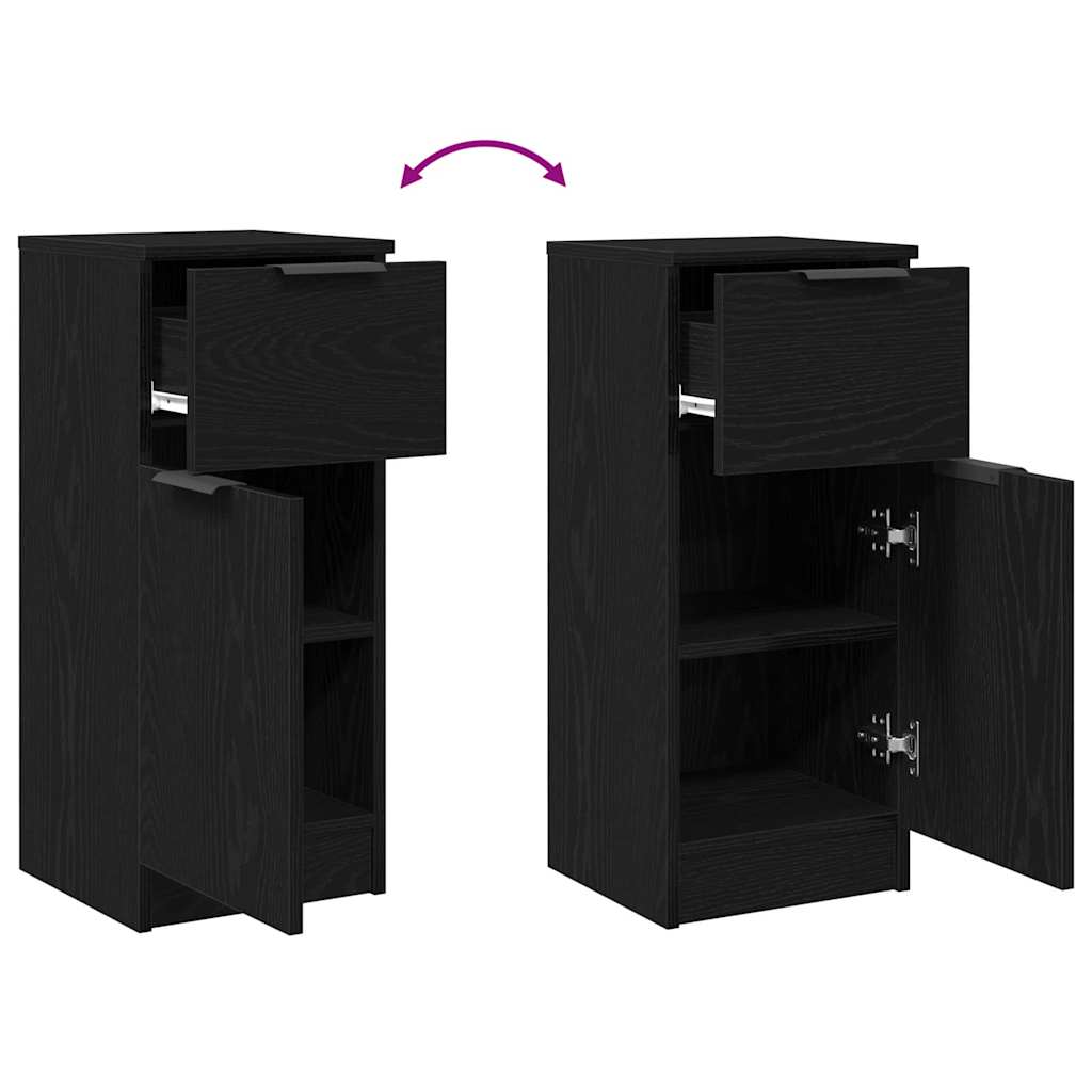 vidaXL Dressoir 30x30x70 cm bewerkt hout wit
