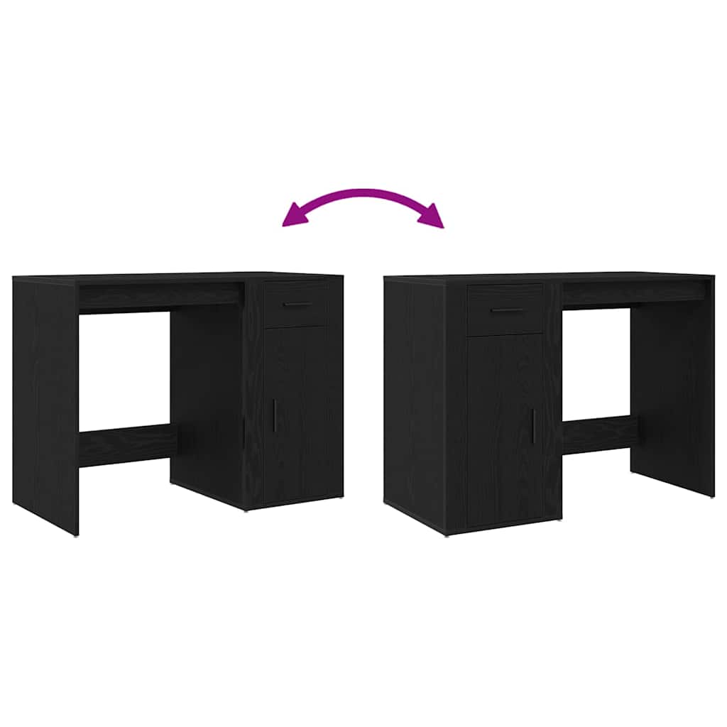 vidaXL Bureau 100x49x75 cm bewerkt hout wit