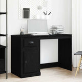 vidaXL Bureau met lade 115x50x75 cm bewerkt hout wit