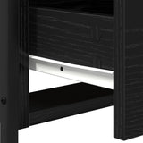 vidaXL Nightstand 44x45x60 cm engineered wood black