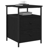 vidaXL Nightstand 44x45x60 cm engineered wood black