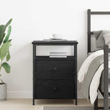 vidaXL Nightstand 44x45x60 cm engineered wood black