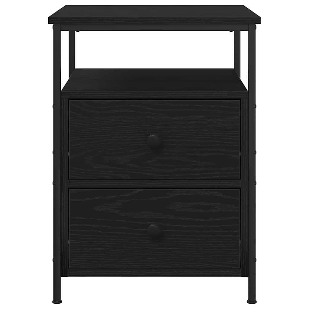 vidaXL Nightstand 44x45x60 cm engineered wood black