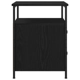 vidaXL Nightstand 44x45x60 cm engineered wood black