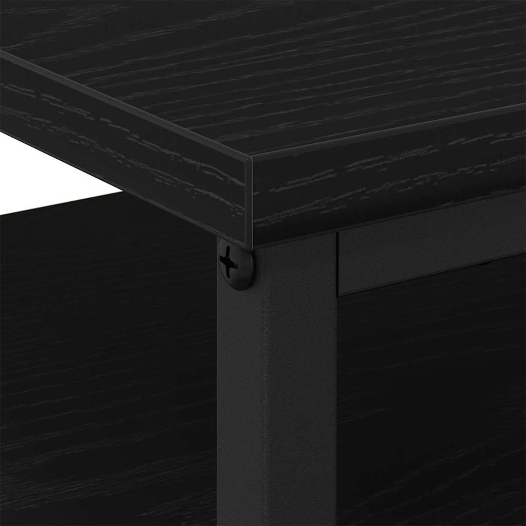 vidaXL Nightstand 44x45x60 cm engineered wood black