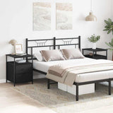 vidaXL Nightstand 44x45x60 cm engineered wood black