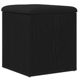vidaXL Opbergbank Wit 42x42x45 cm Bewerkt Hout