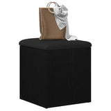 vidaXL Opbergbank Wit 42x42x45 cm Bewerkt Hout