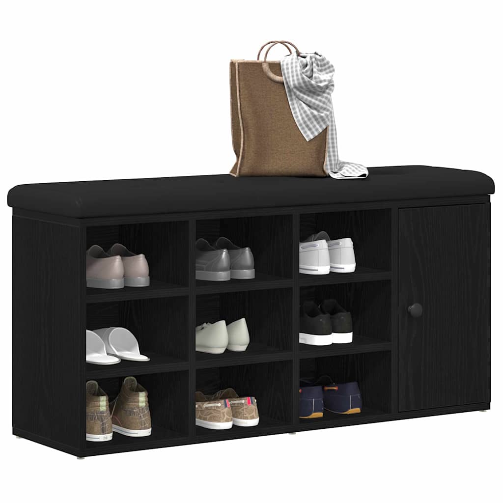 vidaXL Schoenenbank 102x32x50 cm bewerkt hout wit
