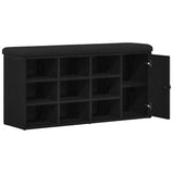 vidaXL Schoenenbank 102x32x50 cm bewerkt hout wit