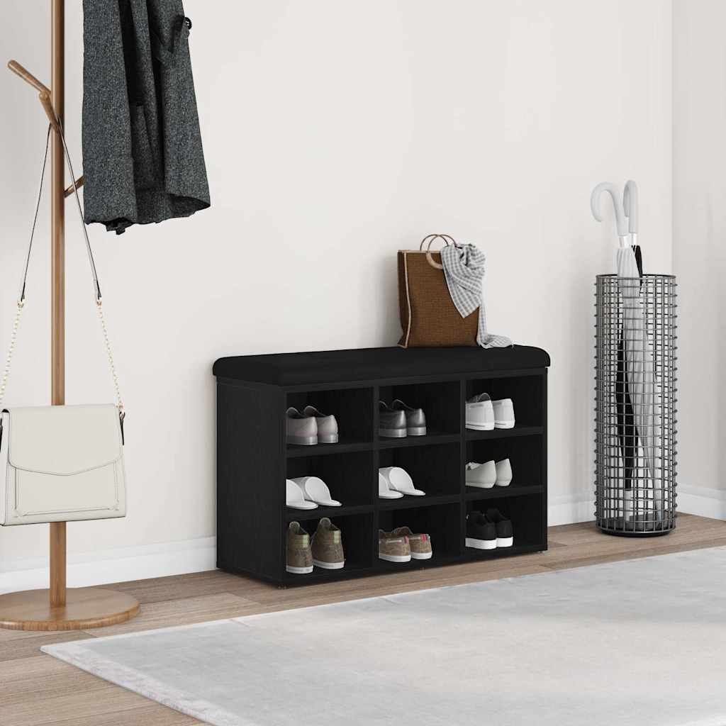 vidaXL Schoenenbank Wit 82x32x50 cm Bewerkt Hout