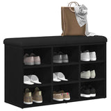 vidaXL Schoenenbank Wit 82x32x50 cm Bewerkt Hout