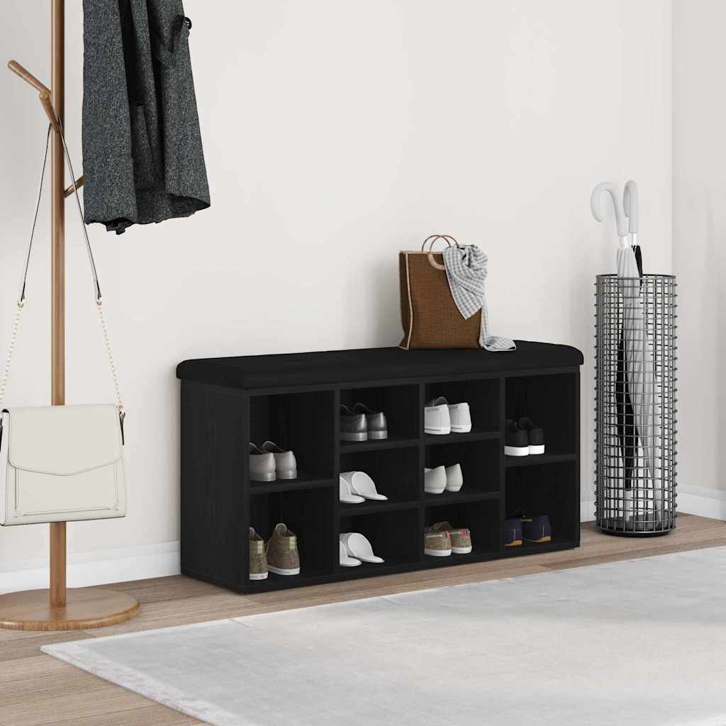 vidaXL Schoenenbank Wit 82x32x50 cm Bewerkt Hout